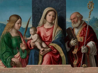 Virgin and Child with Saints Catherine and Nicholas