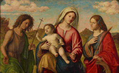 Virgin and Child with St. Catherine and St. John the Baptist, ca. 1515