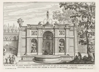 Fountain in the Gardens of the Villa Aldobrandini in Frascati