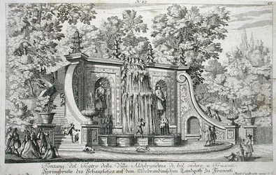 Theatre Fountain at the Villa Aldobrandina, Frascati, from 