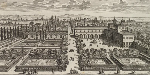View of the Villa Medici, after 1677