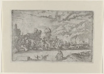 River Landscape with the Baptism of Christ (Landscapes with Scenes from the Life of Christ series)
