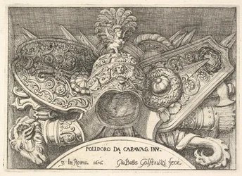 Plate 3: Trophies of Roman Arms from Decorations Above the Windows on the Second Floor, 1656