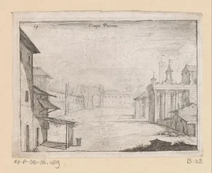 View of the Roman Forum in Rome