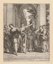 Saint Viviane Refuses to Sacrifice to Pagan Gods
