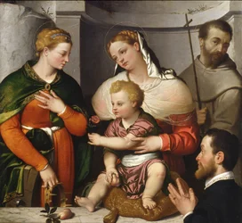 Madonna and Child with St. Catherine, St. Francis and the Donor
