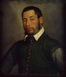 Portrait of a Gentleman in a Green Doublet and Chainmail Shirt, c.1565