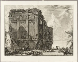 Ancient Temple Commonly Called the Temple of Health on the Via d