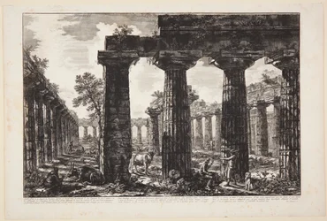 Another view of the pronaos façade drawn and described in Plate V [...]