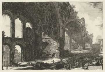 Basilica of Maxentius in Rome (title on object: View of the Remains of the Tablinum of Nero