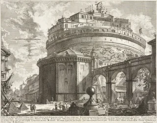 View of the Mausoleum of Aelius Hadrianus (Castel Sant