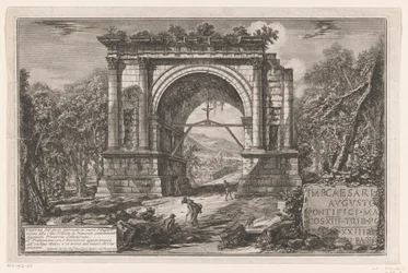 Arch of Augustus in Aosta (Views of Roman Triumphal Arches and Other Monuments)