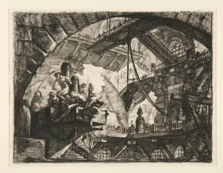 Carceri, X: Prisoners on a Projecting Platform