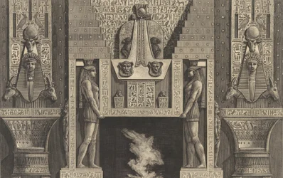 Chimneypiece in the Egyptian style