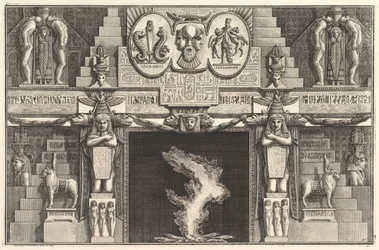 Chimneypiece in the Egyptian Style