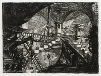 The Arch with the Shell Ornament (Plate 11 in: Carceri d