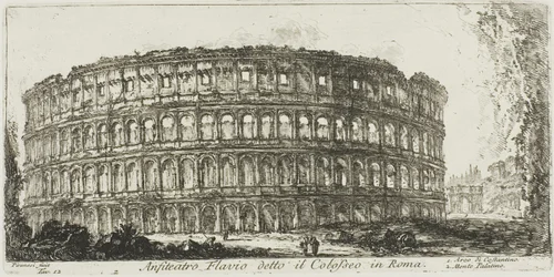 Flavian Amphitheater, called the Colosseum. Arch of Constantine. Palatine Hill, plate 12 from Some Views of Triumphal Arches and other Monuments