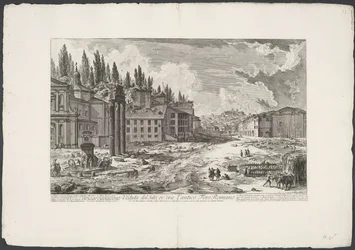 Forum Romanum with the Temple of Jupiter Stator in Rome