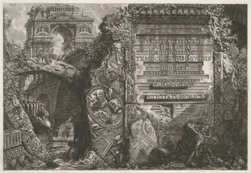 Frontispiece with Ancient Ruins and a Triumphal Arch