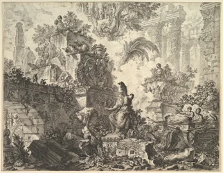 Frontispiece with Statue of Minerva