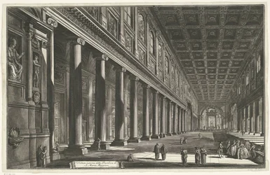 Interior of Santa Maria Maggiore in Rome (Views of Rome)