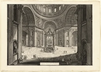 Interior view of the Basilica of St. Peter