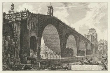 Milvian Bridge in Rome (series title: Views of Rome)