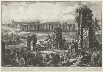 Old city wall and temples in Paestum (Various views of the remains of three large buildings still standing in Paestum series)