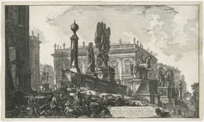 Piazza del Campidoglio Seen from the Left (Views of Rome)