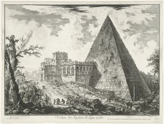 Pyramid of Cestius in Rome