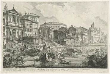 Port of Ripetta in Rome (series title: Views of Rome)