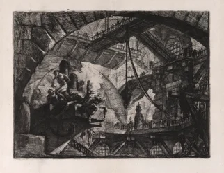 Prisoners on a Projecting Platform, plate 10 from Carceri