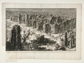 Ruins of the Antonine Baths, from Views of Rome