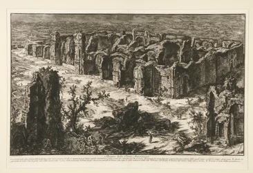 Ruins of the Antonine Baths [Baths of Caracalla], from Vedute di Roma