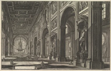 S. Giovanni in Laterano. Interior, ca. 1768