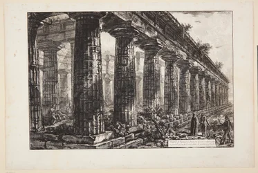 Temple of Neptune at Paestum, Seen from the Side and Drawn Larger than in the First Plate