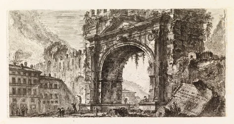 The Arch of Augustus in Rimini, from the series Alcune vedute di Archi Trionfali, ed altri monumenti