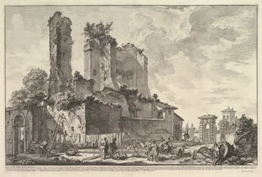 The Fountain of the Acqua Giulia (Views of the Remains of the Castle of the Acqua Giulia)