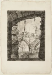 The Grand Piazza, Plate 4 from Imaginary Prisons