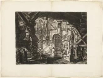 The Pier with Chains, Plate 16 from Imaginary Prisons
