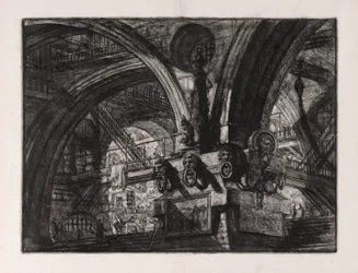 The Pier with a Lamp, Plate 15 from Carceri