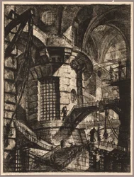 The Round Tower, plate 3 from the second edition of Carceri d