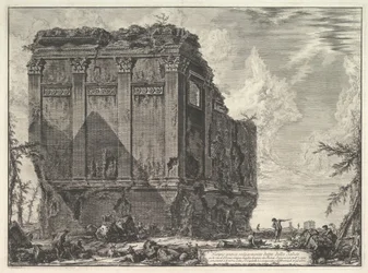 The so-called Temple of Salus, on the road to Albano