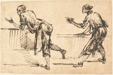 Two Workmen at Tables
