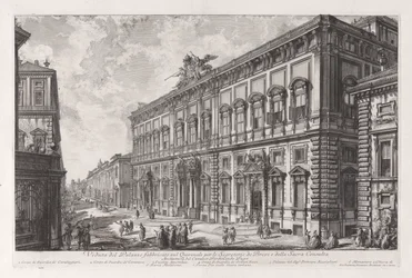 View of the Palazzo Built on the Quirinal for the Secretary of the Briefs and the Sacred Council, from Vedute di Roma