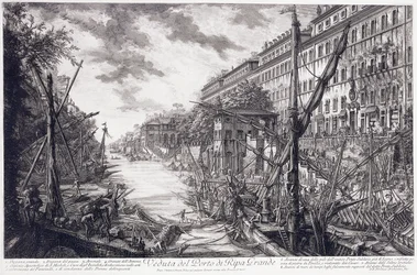 View of the Port of Ripa Grande, c.1760