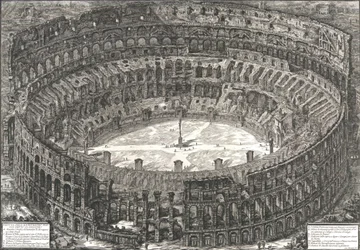 View of the Flavian Amphitheater known as the Colosseum, 1776