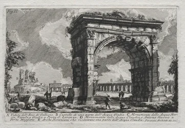View of the Arch of Gallienus