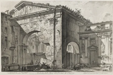 View of the Atrium of the Portico of Octavia (The Portico of Octavia: The Entrance Porch, Exterior)