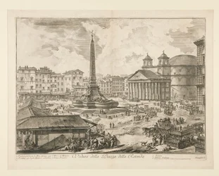 View of the Piazza della Rotonda, from Vedute di Roma